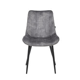 Verta Dining Chair - Light Grey Adore Velvet